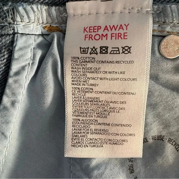 BDG Sustain Blue Mom Jeans Denim Distressed High Waisted W 30 - Picture 10 of 10